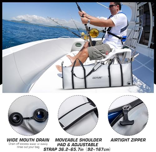 Goture Insulated Fish Cooler Bag, 840D TPU Leakproof Fish Kill Bag - Image 5