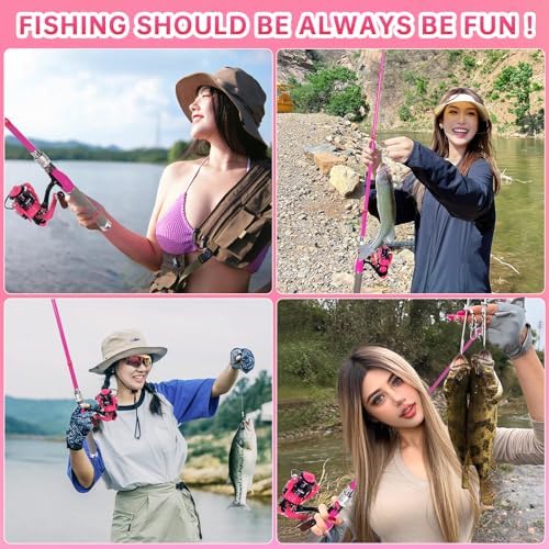 Carbon Fiber Fishing Rod and Reel Combos, Portable Telescopic Fishing Pole with Spinning Reel, Travel Bag for Saltwater Freshwater - Image 6