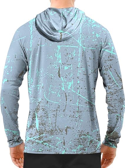 Men's UPF 50+ Sun Protection Hoodie, Long Sleeve Fishing Shirt - Image 2
