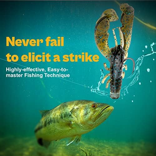 Ned Rig Baits Kit,TRD Soft Plastic Worms or Crawfish for Bass Fishing - Image 4