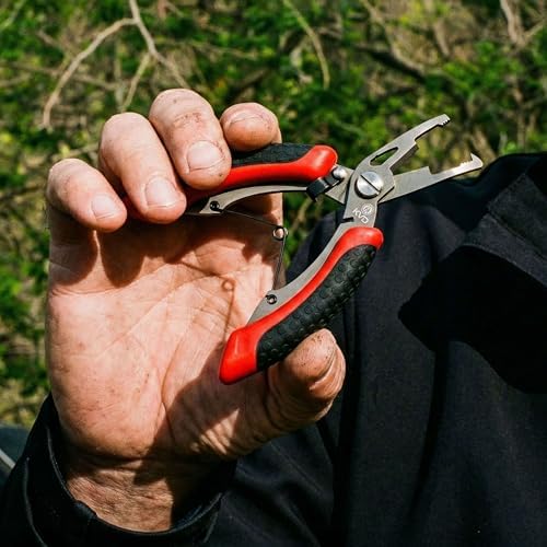 Strike King KVD Precision Split Ring Pliers, 5-Inches, Red - Image 5