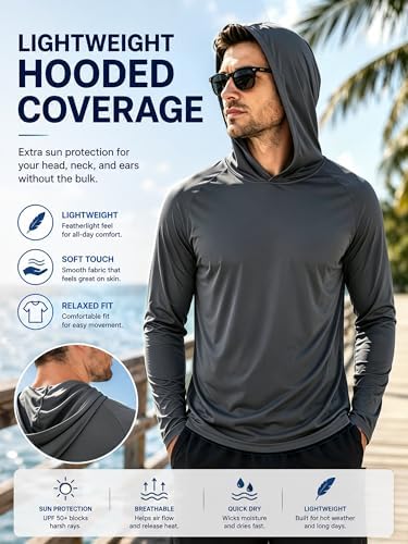 ZITY Men's Lightweight Pullover Hoodie UPF 50+ Fishing Shirts Sweatshirt - Image 4