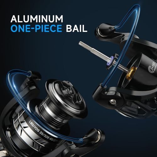 Big Game Surf Spinning Fishing Reel, 44Lbs Max Drag Saltwater Fishing Reels - Image 4