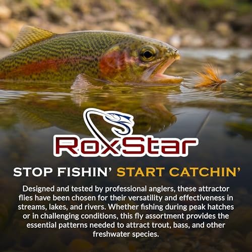 RoxStar Fishing Fly Shop, Premium Stimulator Dry Fly Assortment, Emerger Hatch Pack, Nymph Fly Hatch Pack for Trout and Bass - Image 6