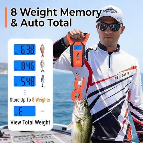 Fish Scale Floating Waterproof with Lip Grip, 110 lb Capacity Backlit LCD - Image 4