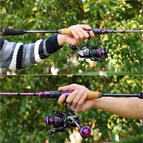 Sougayilang Fishing Pole, 30-Ton Carbon Fiber Fishing Rod and Reel Combo, 2 Pcs Blanks Spinning Reel Combos - Image 6