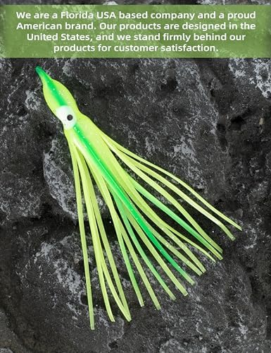 BLUEWING Trolling Squid Skirts Fishing Saltwater 2,3,5,8,12 Inch Octopus Lures 1pcs/5pcs - Image 4