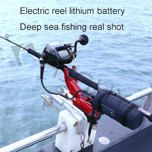 14.8V 10000mAh 3500mAh 5000mAh 7000mAh Electric Fishing Reels Battery 14.8 Volt Two-Hole Electric Winch Battery for Electric Sea Fishing Wheel Battery - Image 5