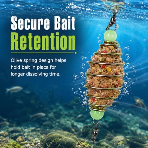 Hemoton 24Pcs Carp Fishing Bait Holder, Spring Method Feeder Cage - Image 2