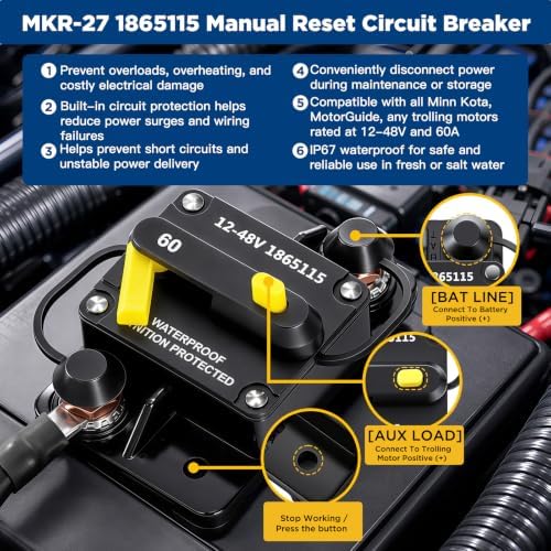 Trolling Motor Plug and Receptacle 1865120 MKR28 compatible with Minn Kota - Image 4