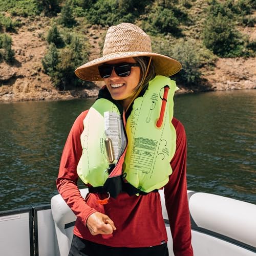 Onyx A/M-24 Automatic/Manual Inflatable Life Jacket, U.S. Coast Guard Approved, Low Profile, Compact Design, Manual Convertible Inflation Option - Image 4