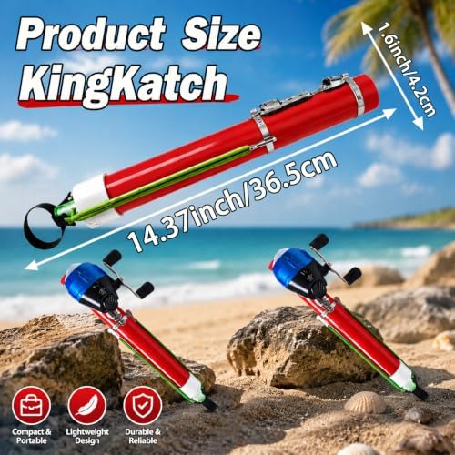 Catapult Fishing Rod, Heavy-Duty Durable Slingshot Fishing Pole for Freshwater & Saltwater, Portable Travel Lure Launcher, Great Outdoor for Anglers, - Image 5