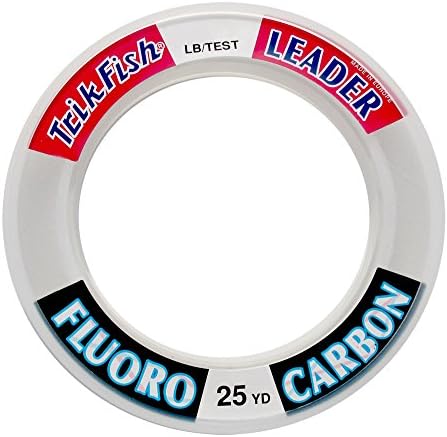 TrikFish Fluorocarbon Leader Fishing Line - Trik Fish Leader - Saltwater & Freshwater Fishing Line - Clear, Virtually Invisible - High Strength & Abrasion Resistance Lb Test by Trik+Fish