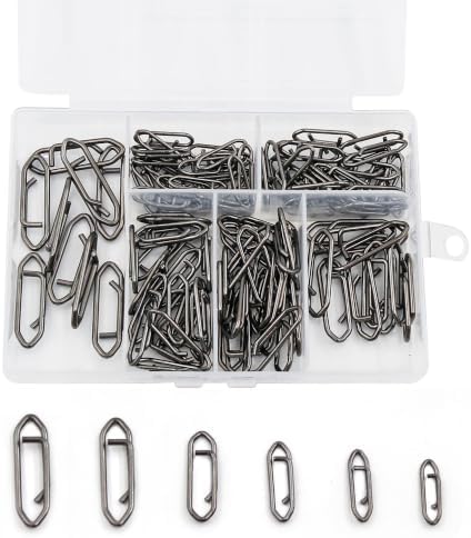 Natufish Fishing Snap Swivels 50/110Pcs High Strength for Saltwater Fishing by Natufish
