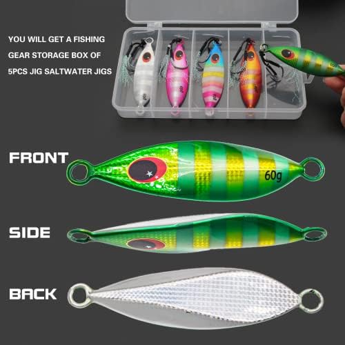 5pcs Fishing Jigs Saltwater Fishing Lures - Image 3