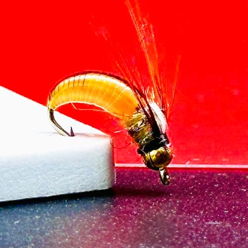 10Pc Wet Flies Bait Fly Fishing Flies for Bass Trout Pike Salmon Brass Head Caddis Nymph Handmade Fishing Bait Artificial Insect Fishing Lure - Image 3