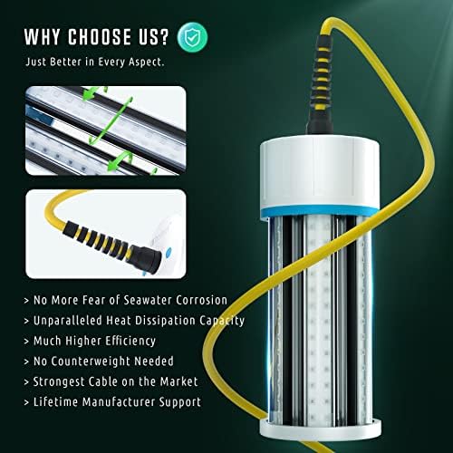 Underwater Fishing Light, Super Bright LED Fish Attractant Lamp - Image 3