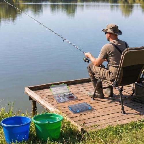 6 Pack Tackle Box Fishing Organizer 3600 Tackle Trays with Dividers - Image 6