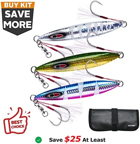 Goture Glow Slow Pitch Jigs,100g/150g/250g Fishing Jig Saltwater - Image 2