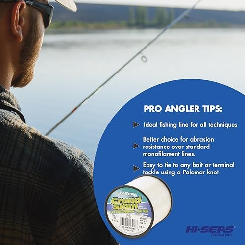 HI-SEAS Grand Slam Fluorocarbon Coated Fishing Line - Image 6