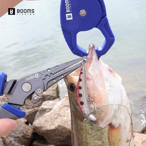 Booms Fishing Pliers Hook Remover: 7.5" Split Ring Pliers and Fish Hook Remover for Saltwater and Freshwater - Braid Line Cutter & Crimper with Lanyard - XW15 Multi-Function Fishing Tool for Angles - Image 2