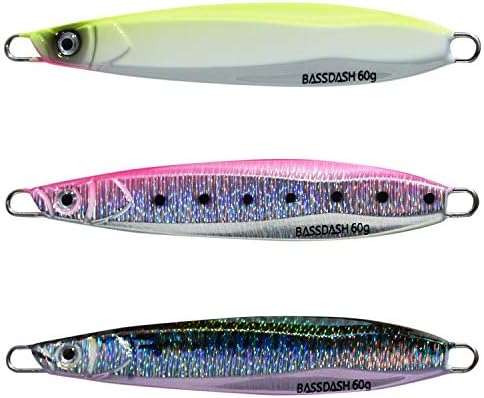 BASSDASH STIX Casting Jig Lure Vertical Slow Jigging Lures Mustad Hooks 0.7oz 1.1oz 1.4oz 2.1oz 2.8oz 3.9oz Mustad Hooks for Saltwater Freshwater Kayak Boat Shore Fishing, 3-Pack - Image 7