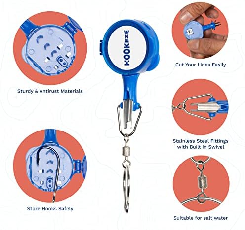 HOOK-EZE Fishing Knot Tying Tool | Protect from Fish Hooks | Tie Fishing Knots Easily | Cool Gadgets for Fishermen | Ice Fly Fishing | Fishing Accessories for Beginner Anglers | Nail Knot Tool - Image 3