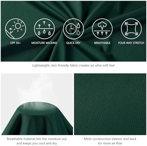 BASSDASH Fishing T Shirts for Men UV Sun Protection UPF 50+ Long Sleeve Tee T-Shirt - Image 5