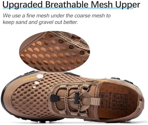 Water Shoes Men Hiking Fishing Boat Arch Support Beach Wading - Image 5