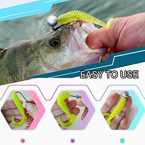 Atibin Barb Saltwater Jig Head Hook Bass Freshwater Jigs Hook Lead Round Ball Fishing Jig Lead Tackle Sharp - Image 3