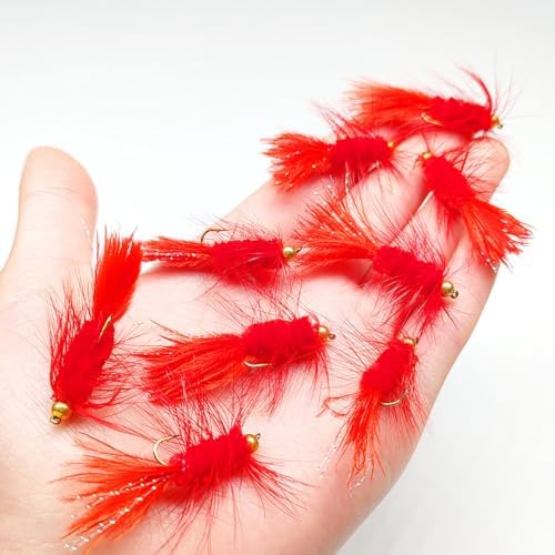 9Pcs Bionics Insects Nymph Flies Fly Fishing Lures Bait for Trout, Bass and Salmon-Streamer Wet Flies - Image 2