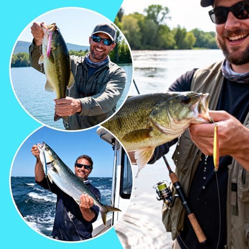 Jigs Fishing Lures Lead Spoons: Saltwater Fishing Micro Jigging Bait with Ultra-Sharp Hooks for Bass Tuna Salmon Grouper - Image 4