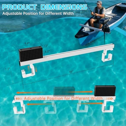 Canoe Trolling Motor Mount Bracket & Fishing Accessories Mount Platform for Canoe (Single Bracket(C-Type Fixtures Installation)) - Image 4