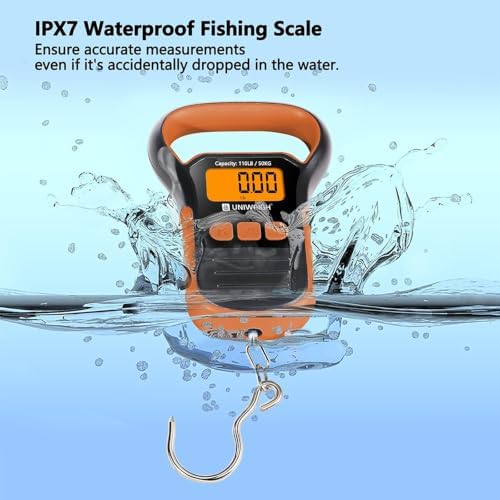 UNIWEIGH Fish Scale,Waterproof Hanging Scale with Lip Gripper,60 in Ruler - Image 7