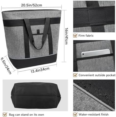SANLIKE 40in Insulated Fish Cooler Bag Waterproof Fishing Tote - Image 2