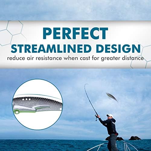 TRUSCEND Metal Fishing Jigs Lures with Hand-Polished, Colorfully Reflective Lead Fishing Spoons Glow Hard Swimbaits for Bass, Walleye, Trout, Salmon, Freshwater & Saltwater Fishing Gear Gifts for Men - Image 5