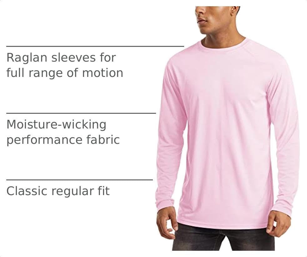 MAGCOMSEN Men's Long Sleeve Shirts UPF 50+ UV Sun Protection Athletic Shirts for Hiking Running Workout Rash Guard - Image 4