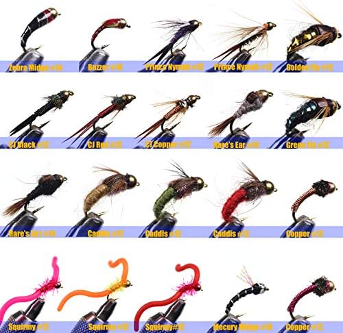 Wifreo Fly Fishing 54 Nymph Flies Assortment BH Wet Fly for Trout Flyfishing with Waterproof Fly Box - Image 2