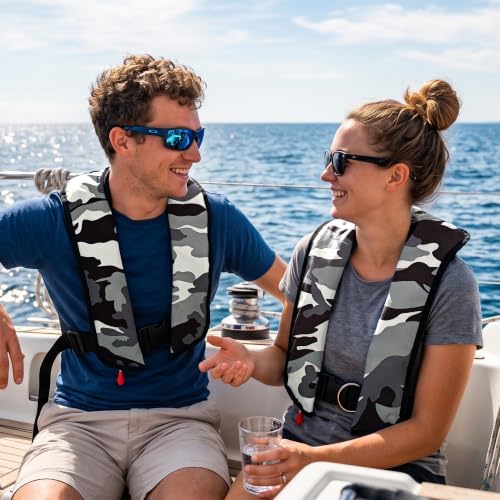 Manual Inflatable Life Jacket,Preserver PFD for Adults,Life Vest for Adults,Supports Weight up to 330 pounds - Image 3