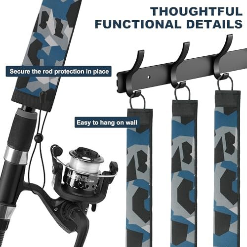 Neoprene Camo Fishing Rod Sleeves,Fishing Pole Sleeves,Fishing Rod Socks - Image 4