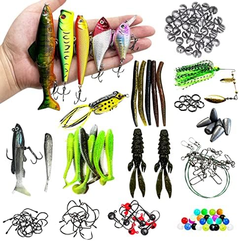 Fishing Lures Kit Set, Baits Tackle Including Crankbaits, Topwater Lures, Spinnerbaits, Worms, Jigs, Hooks, Tackle Box and More Fishing Gear Lures for Bass Trout - Image 6