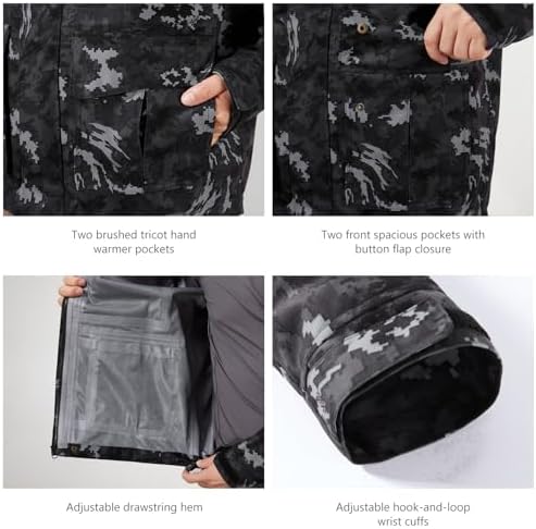 BASSDASH Walker-LW Breathable Waterproof Fishing Hunting Wading Jackets with Silent Outer Fabric for Men Women - Image 5