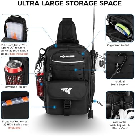 KastKing Everyday Essential Sling Tackle Bag & Tool Set - Image 3