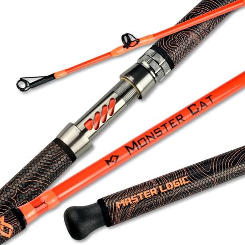 Monster Catfish Casting Rod, 7' MH Glow-in-Dark 1-Piece by MASTERLOGIC
