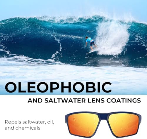 KastKing Osage Polarized Sport Sunglasses for Men and Women, Wrap Design - Image 3