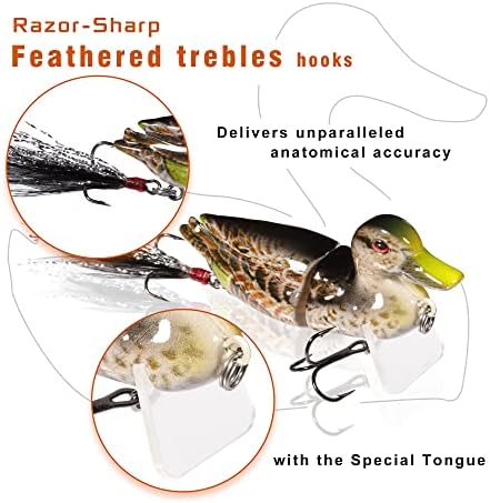 TRUSCEND Easy Catch Crankbait with BKK Hooks, Shallow or Deep Diving Crank Bait Fishing Lures for Bass Pike Walleye, Unipue Wobble Design for More Bites, Vibe Lipless Crankbaits Freshwater Saltwater - Image 4