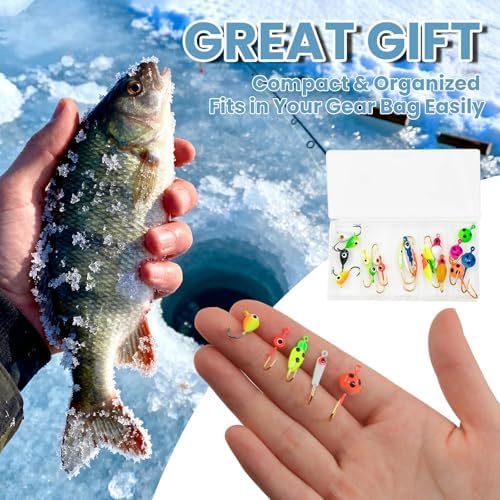 Natufish Glow Ice Fishing Jigs Set 20/28Pcs for Winter Ice Fishing - Image 6