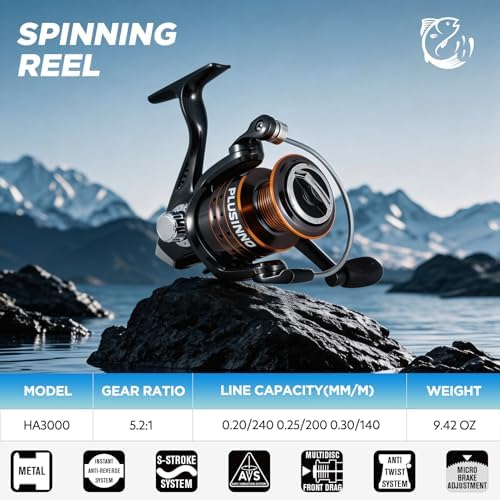 PLUSINNO Fishing Rod and Reel Combo Pole Gear Kit Telescopic Beginner - Image 3