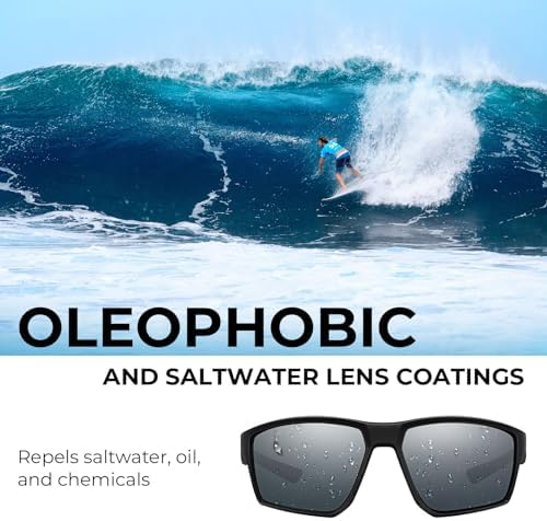KastKing Osage Polarized Sport Sunglasses for Men and Women, Wrap Design - Image 3