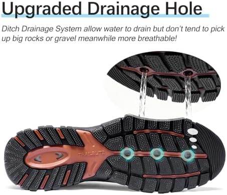 Water Shoes Men Hiking Fishing Boat Arch Support Beach Wading - Image 3